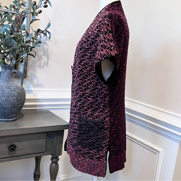 Anthropologie Curio Color Block Button /Snap Front Knit Cardigan S - Picture 6 of 13